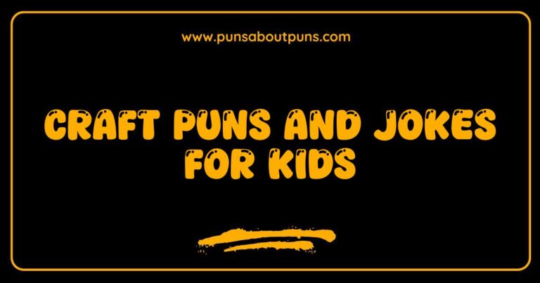 Okay, here are a few options for SEO-optimized alt text for an image related to Craft Puns and Jokes for Kids, keeping them descriptive and natural: **Option 1 (Focus on Activity):** A child proudly displays a handmade paper craft with a funny pun written on it, showcasing a fun activity for kids who enjoy craft puns and jokes. **Option 2 (Focus on Visual):** Close-up view of a colorful craft project, likely a card or drawing, featuring a silly joke and illustrating creative craft puns and jokes for kids. **Option 3 (Focus on Outcome):** Image of finished craft projects, each decorated with a different pun or joke, demonstrating examples of craft puns and jokes that kids will love. **Option 4 (Slightly Shorter):** Kids' craft projects with funny puns and jokes, perfect for sparking creativity and laughter. **Option 5 (If the image is