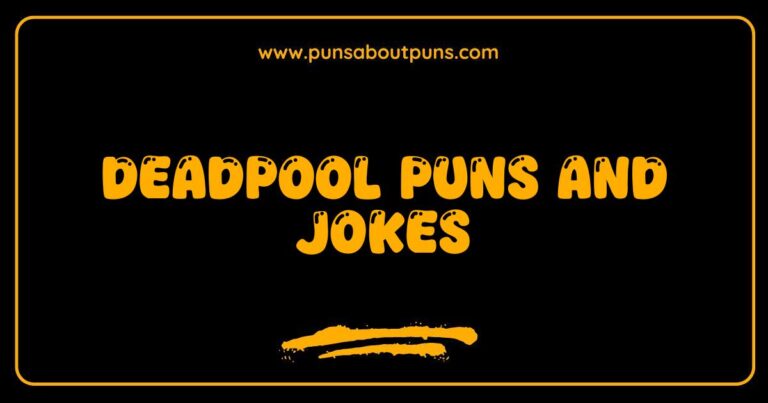 Okay, here are a few options for SEO-optimized alt text for an image related to Deadpool Puns and Jokes, keeping it descriptive and natural: **Option 1 (General):** > A humorous image showcasing Deadpool, likely in a comedic pose or situation, related to his signature use of Deadpool puns and jokes. **Option 2 (If the image is a meme):** > A Deadpool meme featuring a funny visual and text, highlighting his love for Deadpool puns and jokes. **Option 3 (If the image shows Deadpool saying something):** > Deadpool is pictured making a witty remark, demonstrating his style of Deadpool puns and jokes. **Option 4 (If the image is of a fan-made comic):** > A fan-created comic panel featuring Deadpool, filled with his usual Deadpool puns and jokes. **Option 5 (If the image is a graphic with text):** > A graphic displaying some of the best