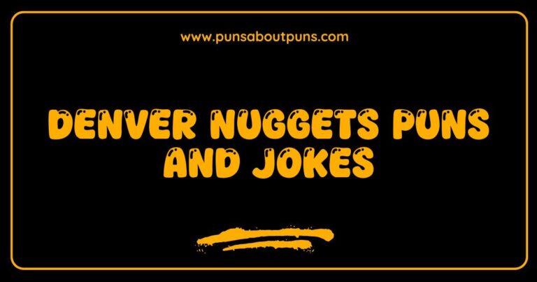 Here are a few options, playing with different aspects of the image: **Option 1 (General):** > A funny image showcasing Denver Nuggets puns and jokes, perfect for basketball fans. **Option 2 (Focus on Humor):** > Image with a collection of humorous Denver Nuggets puns and jokes, guaranteed to make you chuckle. **Option 3 (If the image has a specific element):** > Image featuring a basketball with Denver Nuggets themed puns and jokes written on it. **Option 4 (More descriptive, if applicable):** > A cartoon illustration depicting a Denver Nuggets player with several wordplay puns and jokes related to the team. **Option 5 (Shorter and to the point):** > Denver Nuggets puns and jokes displayed in a comical image. **Explanation of why these are good:** * **Keywords:** They all naturally incorporate Denver Nuggets puns and jokes, which is the main