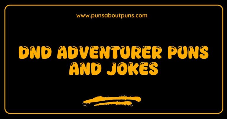 Here are a few options, playing with slightly different focuses: **Option 1 (Focus on humor):** > A funny illustration featuring a D&D adventurer character with a speech bubble containing a pun related to tabletop roleplaying games. This image showcases the lighthearted side of DnD adventurer puns and jokes. **Option 2 (Focus on the visual):** > Digital art depicting a whimsical DnD adventurer laughing, with text nearby representing a typical DnD joke. This image is an example of common DnD adventurer puns and jokes. **Option 3 (Slightly more direct):** > A cartoon image of a fantasy adventurer telling a joke, highlighting the fun and humor found in DnD. This is a visual representation of DnD adventurer puns and jokes. **Option 4 (More concise):** > Illustration of a D&D adventurer making a pun, showcasing the humor of DnD adventurer puns and jokes. **Explanation of why