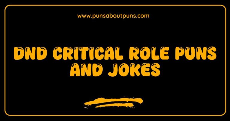 Here are a few options, depending on the specific image content, all optimized for SEO and natural language: **Option 1 (General, if the image is a collection of puns):** > A collection of funny DnD Critical Role puns and jokes, showcasing humorous wordplay related to the popular tabletop game and its characters. **Option 2 (If the image is a meme or visual pun):** > A humorous meme featuring a DnD Critical Role pun, using visual elements to enhance the joke and appeal to fans of the show. **Option 3 (If the image shows text-based jokes):** > Image displaying several text-based DnD Critical Role jokes and puns, offering a lighthearted take on the beloved characters and adventures. **Option 4 (If the image is a character with a pun):** > A character from Critical Role is depicted with a thought bubble containing a clever DnD pun, highlighting the humorous side of the campaign