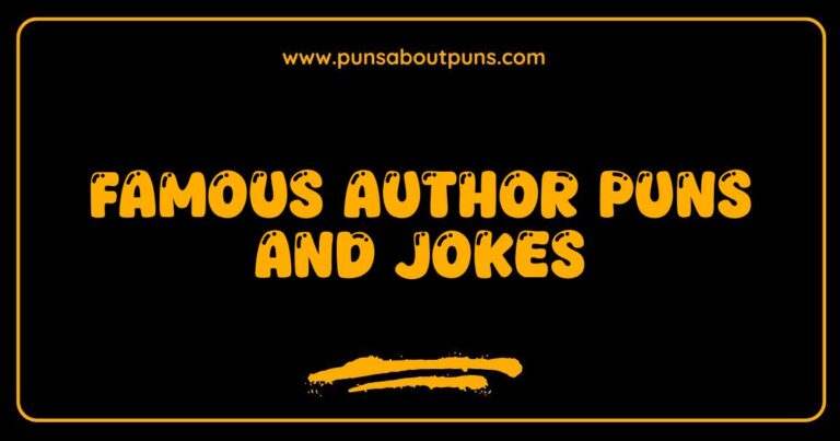 Okay, here are a few options for alt text, playing with slightly different focuses while keeping the core keyword in mind: **Option 1 (General & Descriptive):** > Image of a book with a speech bubble containing a funny pun, illustrating examples of famous author puns and jokes. **Option 2 (Focus on Humor):** > A humorous image showcasing famous author puns and jokes, featuring a visual gag related to a literary figure. **Option 3 (Focus on Visual):** > Cartoon style illustration demonstrating famous author puns and jokes, with a playful depiction of literary humor. **Option 4 (Slightly More Specific):** > A creative visual representation of famous author puns and jokes, using graphic design to portray literary wordplay. **Option 5 (If the author is featured):** > Image depicting [Author's Name] in a humorous scene related to his work, illustrating famous author puns and jokes. **Key