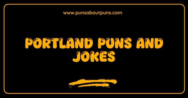 Okay, here are a few options, keeping in mind SEO best practices and natural language: **Option 1 (Focus on humor):** > A funny illustration showcasing Portland puns and jokes, with iconic city symbols like a bridge and coffee cup. **Option 2 (Focus on location):** > Image related to Portland puns and jokes, featuring a quirky design incorporating local landmarks and humor. **Option 3 (More descriptive):** > An amusing visual related to Portland puns and jokes, depicting a scene with a streetcar and other Portland-themed elements. **Option 4 (Shorter and concise):** > Portland puns and jokes are the subject of this funny image, featuring local icons. **Explanation of Choices:** * **Keywords:** All options include Portland puns and jokes naturally. * **Descriptive:** They describe what the image likely contains (illustrations, city symbols, landmarks, etc.).
