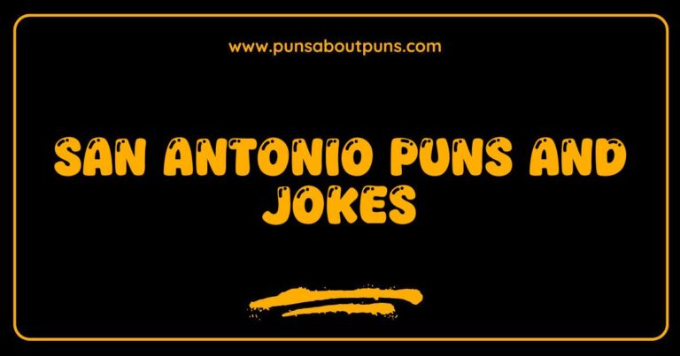 Here are a few options, playing with different descriptive angles: **Option 1 (Focus on humor):** > A funny image showcasing San Antonio puns and jokes, perfect for sharing a laugh about the city. **Option 2 (Focus on visual):** > An illustration or graphic featuring San Antonio puns and jokes, visually representing the city's humor. **Option 3 (Focus on content):** > A picture containing various San Antonio puns and jokes, highlighting the city's playful side. **Option 4 (More direct):** > Image related to San Antonio puns and jokes, demonstrating the wit and humor of the city. **Option 5 (Slightly longer, if needed):** > This image presents a collection of San Antonio puns and jokes, aiming to entertain and bring a smile to your face. **Explanation of why these are good:** * **Keyword included naturally:** Each option includes San Antonio