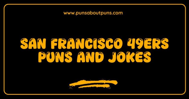 Okay, here are a few options, trying to balance descriptiveness and keyword inclusion: **Option 1 (General):** > A funny image related to San Francisco 49ers puns and jokes. **Option 2 (If the image is a graphic/meme):** > A humorous meme featuring San Francisco 49ers puns and jokes. **Option 3 (If the image is a visual pun):** > A visual pun based on the San Francisco 49ers, part of a collection of jokes about the team. **Option 4 (If the image shows a character or mascot making a joke):** > The San Francisco 49ers mascot in a funny image related to 49ers jokes and puns. **Option 5 (If the image is a text-based joke):** > A text-based joke or pun about the San Francisco 49ers. **Key Considerations:** *