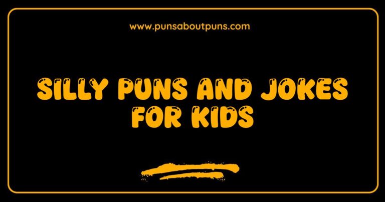 Okay, here are a few options for SEO-optimized alt text for an image related to 'Silly Puns and Jokes for Kids', focusing on being descriptive and natural: **Option 1 (General):** > A colorful illustration of kids laughing at silly puns and jokes, perfect for a collection of funny content for children. **Option 2 (If image shows specific characters):** > Two cartoon animals are telling each other silly puns and jokes, a great example of fun humor for kids. **Option 3 (If image shows a book or text):** > A book cover featuring silly puns and jokes for kids, designed to make children laugh. **Option 4 (If image is more abstract):** > A vibrant graphic representing silly puns and jokes for kids, suitable for use on a website or social media. **Option 5 (If the image depicts a particular scenario):** > Kids gathered together sharing and enjoying silly puns and
