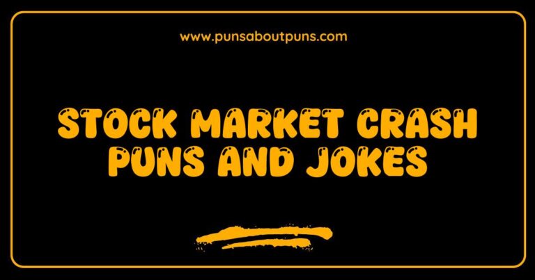Okay, here are a few options for SEO-optimized alt text for an image related to Stock Market Crash Puns and Jokes, keeping them descriptive and natural: **Option 1 (General):** > Image depicting humorous stock market crash puns and jokes, possibly showing a graph plummeting or a sad-faced character. **Option 2 (More Specific):** > A funny cartoon illustrating stock market crash puns and jokes, with characters reacting to a financial downturn. **Option 3 (If the image is text-based):** > Text-based image showcasing a collection of stock market crash puns and jokes, presented in a visually engaging way. **Option 4 (If there's a specific visual):** > Illustration of a bear market with accompanying stock market crash puns and jokes, using visual metaphors for a financial loss. **Key takeaways for these alt texts:** * **Keyword Inclusion:** The phrase stock market crash puns and