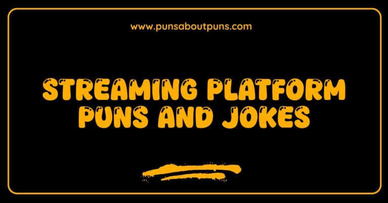 Here are a few options, playing with different aspects: **Option 1 (Focus on humor):** > A funny illustration showcasing various streaming platform puns and jokes, perfect for sharing with fellow binge watchers. **Option 2 (Focus on the concept):** > Image depicting clever streaming platform puns and jokes, highlighting the humor found in popular media services. **Option 3 (More specific):** > A graphic with text-based streaming platform puns and jokes, designed for a humorous social media post. **Option 4 (Slightly shorter):** > Visual of streaming platform puns and jokes, ideal for those who enjoy lighthearted media related content. **Option 5 (If the image is a meme):** > A meme featuring streaming platform puns and jokes, relatable for anyone who loves online entertainment. **Key Considerations Used:** * **Keyword Inclusion:** The phrase streaming platform puns and jokes is incorporated naturally in each