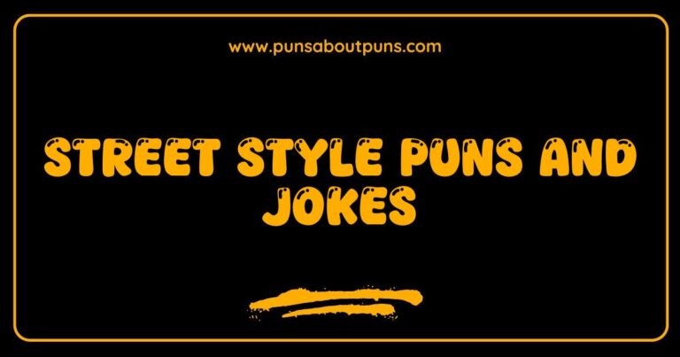 Okay, here are a few options for SEO-optimized alt text for an image related to Street Style Puns and Jokes, keeping them descriptive and natural: **Option 1 (Focus on a visual pun):** > A person wearing a stylish outfit with a literal 'tie' on their head, illustrating a street style pun and joke. **Option 2 (Focus on a clothing item):** > Image of a t-shirt with a funny graphic related to fashion, showcasing street style puns and jokes. **Option 3 (Focus on a general scene):** > A photo of several people in trendy clothing, demonstrating the creative use of street style puns and jokes through their fashion choices. **Option 4 (If the image is of a sign or written content):** > Close up of a sign with a witty phrase combining fashion terms and wordplay, highlighting street style puns and jokes. **Option 5 (More