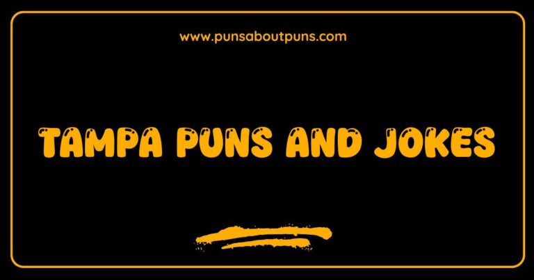 Okay, here are a few options for SEO-optimized alt text for an image related to Tampa Puns and Jokes, keeping in mind variations in the image itself: **Option 1 (General):** > A humorous illustration featuring Tampa landmarks with witty Tampa puns and jokes written around them. **Option 2 (If the image is a text graphic):** > Text graphic displaying funny Tampa puns and jokes about local attractions and culture. **Option 3 (If the image features people):** > People laughing at a collection of Tampa puns and jokes displayed on a board. **Option 4 (If the image is a meme):** > A funny Tampa meme featuring a clever pun or joke related to the city. **Option 5 (If the image is a single pun/joke):** > A single Tampa pun or joke presented in a creative and visually engaging way. **Explanation of why these are effective:** * **