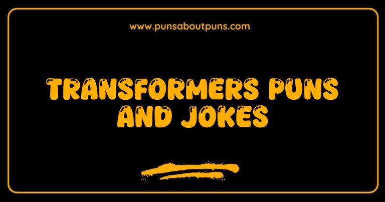 Okay, here are a few options, playing with slightly different descriptive approaches, all optimized for SEO and natural language: **Option 1 (Focus on humor):** > A funny illustration depicting various Transformers characters making silly puns and jokes, perfect for fans of robot humor. **Option 2 (Focus on the content type):** > Image showcasing a collection of Transformers puns and jokes, visually representing the comedic side of the popular franchise. **Option 3 (Focus on the characters):** > A cartoon image featuring Optimus Prime and other Transformers engaging in lighthearted wordplay and jokes, a fun take on these iconic robots. **Option 4 (More concise):** > Transformers puns and jokes illustrated in a colorful image, appealing to fans of the franchise and humor. **Explanation of why these are good:** * **Keyword Included:** They all naturally incorporate Transformers puns and jokes. * **Descriptive:** They describe what'
