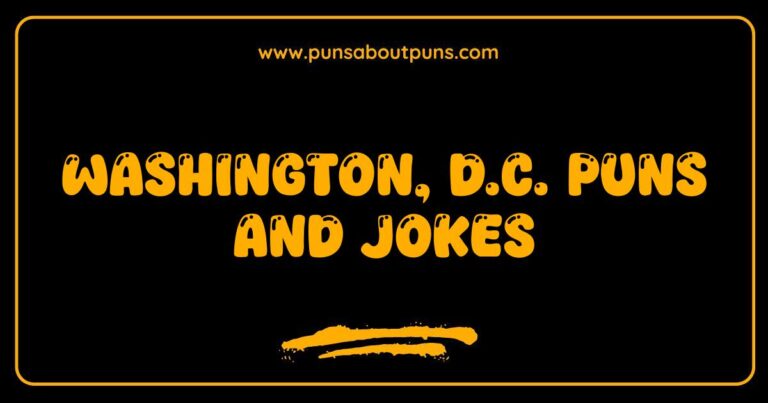 Okay, here are a few options, playing with different aspects of the image, assuming it's a general image related to Washington DC and humor: **Option 1 (General, if the image is a collage or mix):** > A humorous collage of images representing Washington, D.C. puns and jokes, showcasing the city's iconic landmarks with a playful twist. **Option 2 (If the image is of the White House with a joke):** > The White House depicted with a funny caption or element, illustrating Washington, D.C. puns and jokes. **Option 3 (If the image shows a person reacting to a joke):** > An image of a person reacting to a Washington, D.C. pun or joke, highlighting the comedic side of the capital city. **Option 4 (If the image is a graphic design with text):** > A graphic design featuring text-based Washington, D.C.
