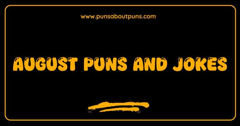 Here are a few options for SEO-optimized alt text for an image related to 'August Puns and Jokes', keeping in mind different possible image content: **Option 1 (Image is a calendar with a funny August quote):** `August calendar with a funny pun, perfect for sharing summer August jokes.` **Option 2 (Image is a graphic with an August-themed pun):** `Funny graphic featuring an August pun, a great way to celebrate the last days of summer with August jokes.` **Option 3 (Image is someone laughing at an August joke):** `Person laughing at an August joke, illustrating the humor of August puns and jokes.` **Option 4 (Image is a list of August-related images):** `Collection of images with August puns and jokes, ideal for social media sharing during the summer month.` **Explanation of choices:** * **Keyword Inclusion:** August Puns and Jokes or variations of