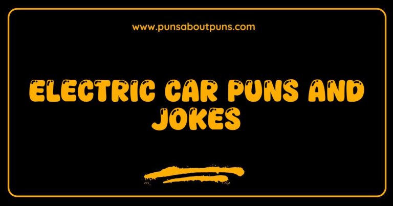 Okay, here are a few options for SEO-optimized alt text for an image related to Electric Car Puns and Jokes, aiming for different image scenarios: **Option 1 (General Image, perhaps a cartoon car):** > A cartoon electric car smiles with lightning bolts around it illustrating electric car puns and jokes. **Option 2 (Image of a funny text graphic):** > A text graphic featuring a funny electric car pun showcasing the humor in electric car jokes. **Option 3 (Image of a person laughing at a joke about electric cars):** > A person laughing while reading a joke about electric cars showing the fun side of electric vehicle puns. **Option 4 (Image showcasing a charging station with a humorous caption):** > An electric car charging at a station with a funny caption demonstrating an example of electric car puns and jokes. **Option 5 (Image of a collage of multiple electric car jokes):**