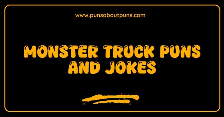 Okay, here are a few options for SEO-optimized alt text for an image related to Monster Truck Puns and Jokes, keeping it descriptive and natural: **Option 1 (General):** > A cartoon monster truck with oversized wheels, perfect for illustrating funny monster truck puns and jokes. **Option 2 (Focus on Humor):** > Illustration of a goofy-looking monster truck, ideal for a collection of monster truck puns and jokes. **Option 3 (If the image has a specific action):** > A monster truck jumping over a pile of cars, a visual for a page of monster truck puns and jokes about crazy stunts. **Option 4 (If the image has specific features):** > A bright red monster truck with flames painted on the side, representing the energy of monster truck puns and jokes. **Option 5 (If the image shows a character):** > An illustrated character driving a monster truck, used as