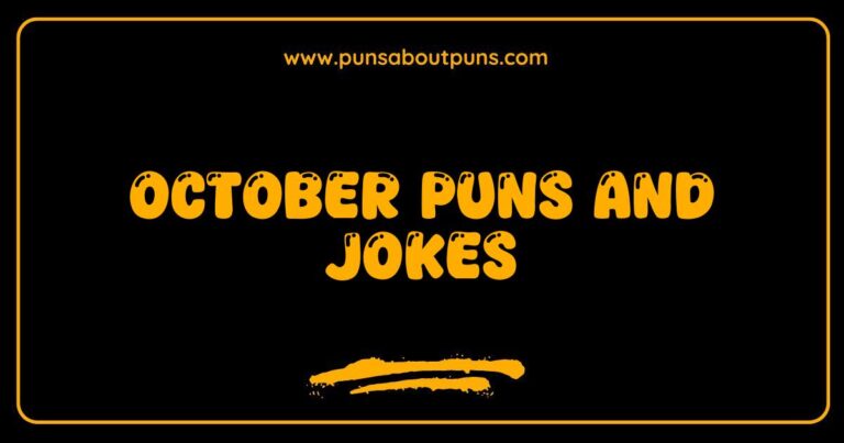 Here are a few options for SEO-optimized alt text for an image related to October Puns and Jokes, depending on what the image depicts: **Option 1 (If the image is a pumpkin with a funny face):** Funny pumpkin carving with a silly face, perfect for sharing October puns and jokes. **Option 2 (If the image is text-based, like a graphic with a pun):** October pun and joke graphic. Get your laugh on with these fall-themed one-liners. **Option 3 (If the image is a collection of fall items like leaves, pumpkins, and a joke written on a sign):** Fall themed image featuring October puns and jokes, including pumpkins, leaves, and a funny sign. **Option 4 (If the image is someone laughing while reading something):** Person laughing at October puns and jokes. Find the best fall humor here. **Key takeaways:** *