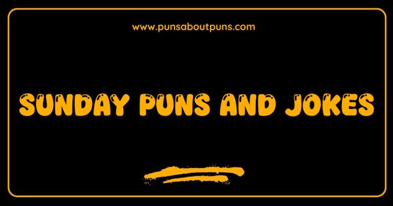 Here are a few options for SEO-optimized alt text for an image related to Sunday Puns and Jokes, catering to slightly different image types: **Option 1 (General Image - e.g., a graphic with text):** Funny Sunday puns and jokes image to brighten your weekend. Enjoy these lighthearted Sunday laughs. **Option 2 (Image of someone laughing at a pun):** Person laughing at a Sunday pun. Find more hilarious Sunday jokes to share with friends and family. **Option 3 (Image of a coffee cup with a Sunday-related pun on it):** Coffee cup with a funny Sunday pun. Start your day with these amusing Sunday jokes. **Option 4 (Image of a cartoon character telling a Sunday joke):** Cartoon character telling a Sunday joke. Get your dose of Sunday puns and humor here. **Key improvements and explanations:** * **Includes the keyword naturally:** The phrase