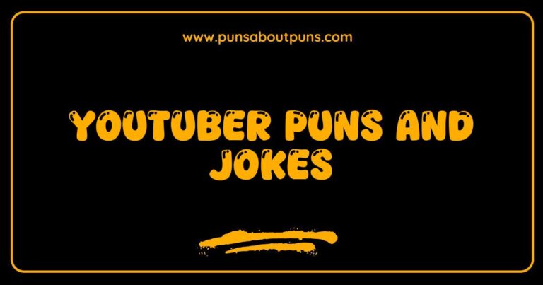 Here are a few options for SEO-optimized alt text for an image related to YouTuber Puns and Jokes, each slightly different in focus: **Option 1 (Focus on humor):** `Funny YouTuber puns and jokes image, illustrating the creative wordplay popular with online video creators.` **Option 2 (Focus on content):** `Image showing examples of YouTuber puns and jokes, perfect for sharing on social media and entertaining YouTube fans.` **Option 3 (Focus on visual element, assuming a specific image of a pun):** `Visual pun related to YouTubers, an example of the clever humor often found in online video culture.` **Option 4 (If the image is a meme):** `YouTuber pun meme example, showcasing the witty humor used to engage viewers and build community.` **Why these work:** * **Keywords:** They all naturally include YouTuber puns and jokes or variations.