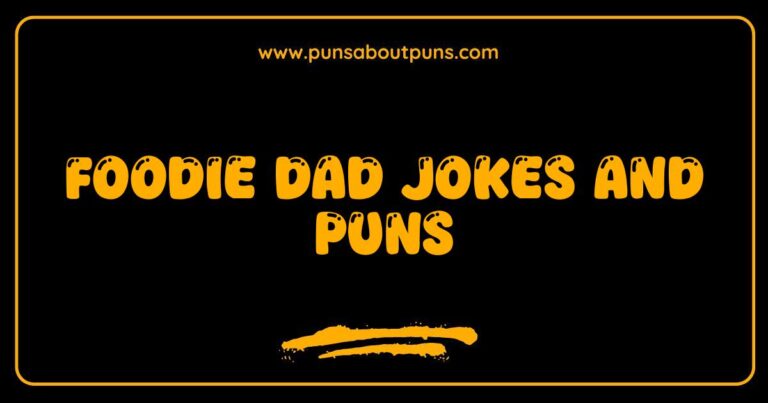 Here are a few options for SEO-optimized alt text for an image related to Foodie dad jokes and Puns, keeping in mind descriptiveness and natural keyword integration: **Option 1 (General):** `Foodie dad jokes and puns image; a collection of funny food-related jokes for dads who love to cook and tell silly jokes.` **Option 2 (If the image is a graphic with text):** `Image of a funny food pun, a foodie dad joke. Perfect for sharing with dads who appreciate a good laugh and love food.` **Option 3 (If the image is a dad holding food and smiling):** `Happy dad holding a plate of food, telling a foodie dad joke. This image illustrates the humor of food puns and dad jokes.` **Option 4 (If the image is a meme):** `Foodie dad jokes meme; a humorous image combining dad jokes with food puns for a laugh.` **