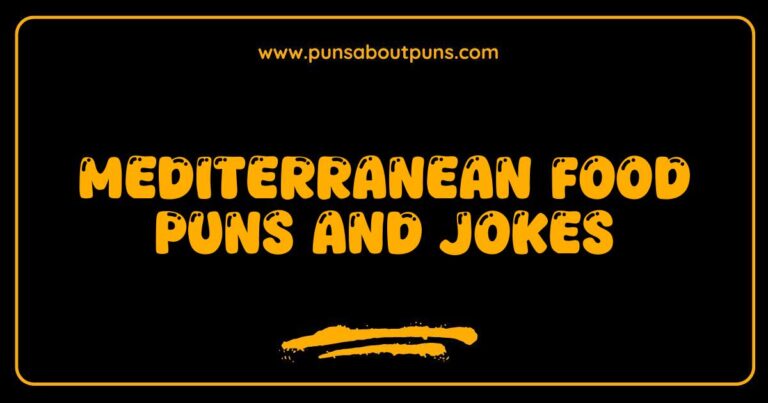 Here are a few options for SEO-optimized alt text for an image related to 'Mediterranean Food Puns and Jokes', ranked by specificity and potential effectiveness: **Option 1 (Most Specific):** Mediterranean food puns and jokes image featuring a pita bread saying 'Olive you very much!' Funny Mediterranean cuisine humor for food lovers. **Option 2 (Slightly Broader):** Mediterranean food puns and jokes: Enjoy some hilarious humor related to your favorite Mediterranean dishes. **Option 3 (Focus on Visual):** Image showcasing Mediterranean food puns and jokes, possibly with illustrations of olives, hummus, or pita bread. Get your daily dose of food humor! **Explanation of Choices and SEO Considerations:** * **Keyword Inclusion:** All options include the primary keyword Mediterranean food puns and jokes naturally. * **Descriptive:** They describe what the image *might* contain or represent. Since I don't have the actual image