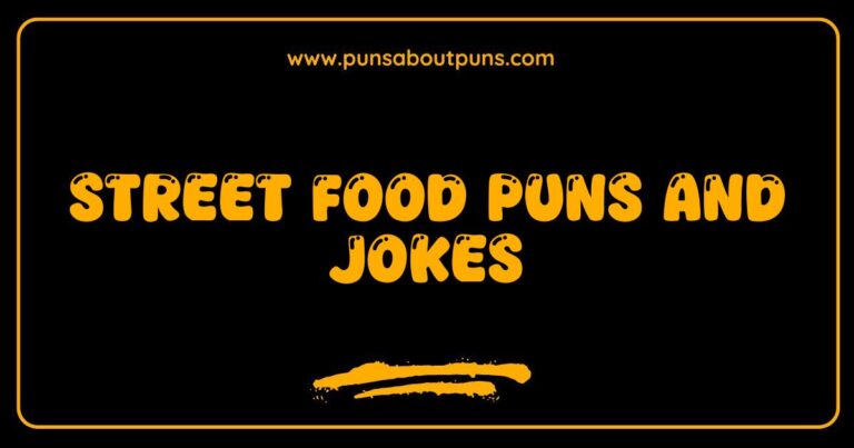 Here are a few options, prioritizing different aspects, along with explanations: **Option 1 (Focus on Humor):** `Alt text: Funny street food pun illustration with a taco saying Lettuce taco 'bout it next to a happy hot dog.` * **Explanation:** This option highlights the humor aspect, which is a key element of Street Food Puns and Jokes. It also includes specific examples from the image. **Option 2 (Focus on Keywords):** `Alt text: Street food pun image featuring food characters with funny jokes and wordplay.` * **Explanation:** This is a more straightforward approach, directly incorporating the primary keyword and emphasizing the type of content. **Option 3 (Focus on Visual Description):** `Alt text: Colorful illustration of various street food items telling puns, perfect for street food jokes and humor.` * **Explanation:** This option describes the visual style (colorful illustration) and connects it to