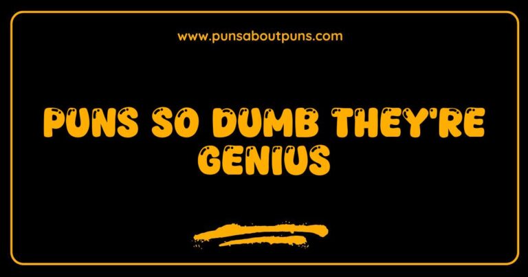 A lightbulb wearing glasses with a thought bubble containing a cheesy pun; visual representation of puns so dumb they're genius.