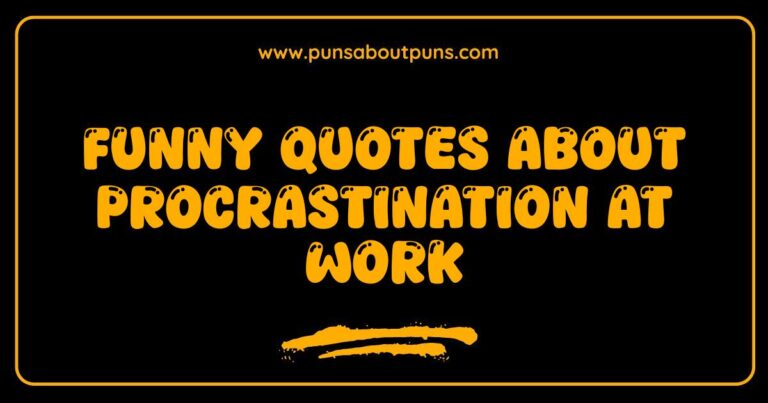 Funny quote about procrastination at work showing a person staring blankly at a computer screen.
